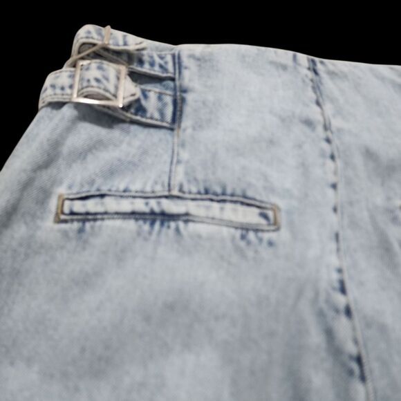 Garage Denim 80's Mom Jeans Light Wash Women Sz 05/27 Pleated Front Pockets - Picture 9 of 10